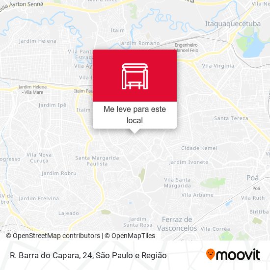 R. Barra do Capara, 24 mapa
