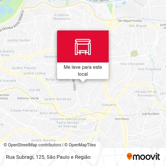 Rua Subragi, 125 mapa