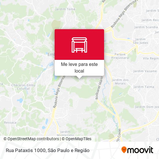 Rua Pataxós 1000 mapa