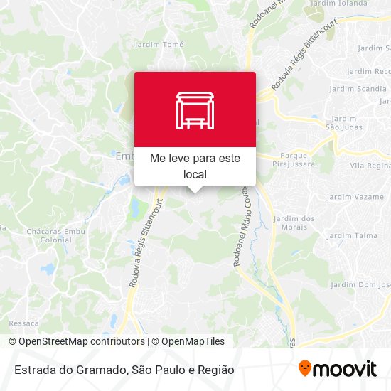 Estrada do Gramado mapa