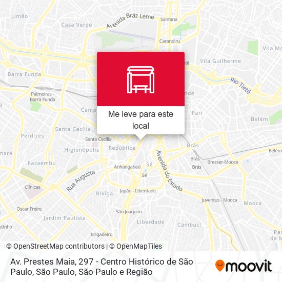 Av. Prestes Maia, 297 - Centro Histórico de São Paulo, São Paulo mapa