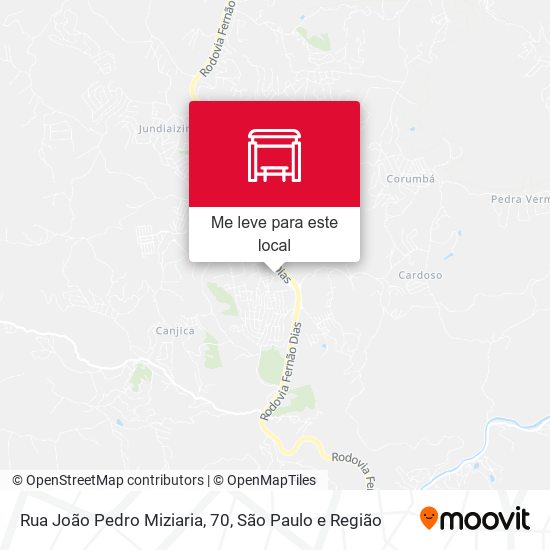Rua João Pedro Miziaria, 70 mapa