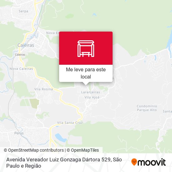 Avenida Vereador Luiz Gonzaga Dártora 529 mapa
