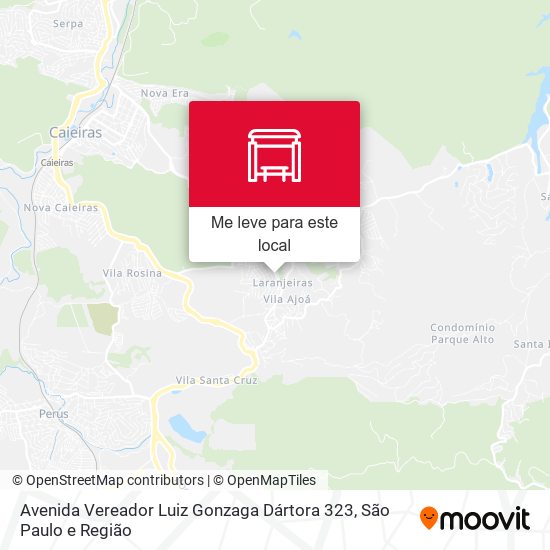Avenida Vereador Luiz Gonzaga Dártora 323 mapa