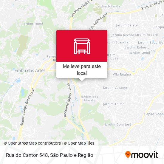 Rua do Cantor 548 mapa