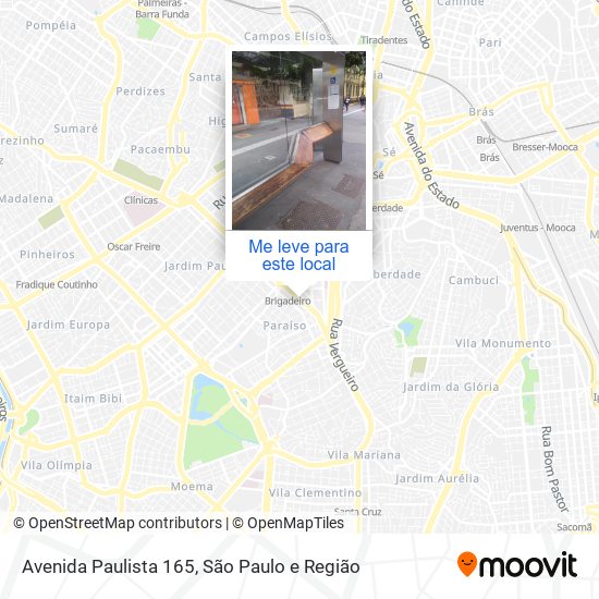 Avenida Paulista 165 mapa