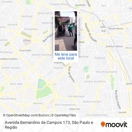 Avenida Bernardino de Campos 173 mapa