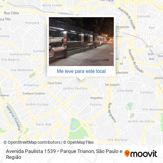 Avenida Paulista 1539 • Parque Trianon mapa