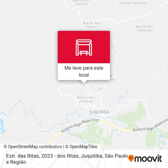Estr. das Ritas, 2023 - dos Ritas, Juquitiba mapa