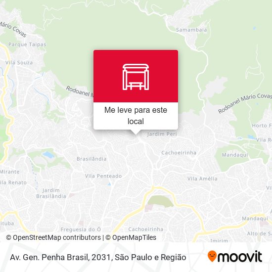 Av. Gen. Penha Brasil, 2031 mapa