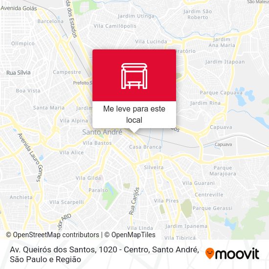 Av. Queirós dos Santos, 1020 - Centro, Santo André mapa