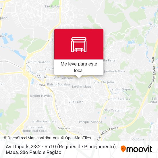 Av. Itapark, 2-32 - Rp10 (Regiões de Planejamento), Mauá mapa