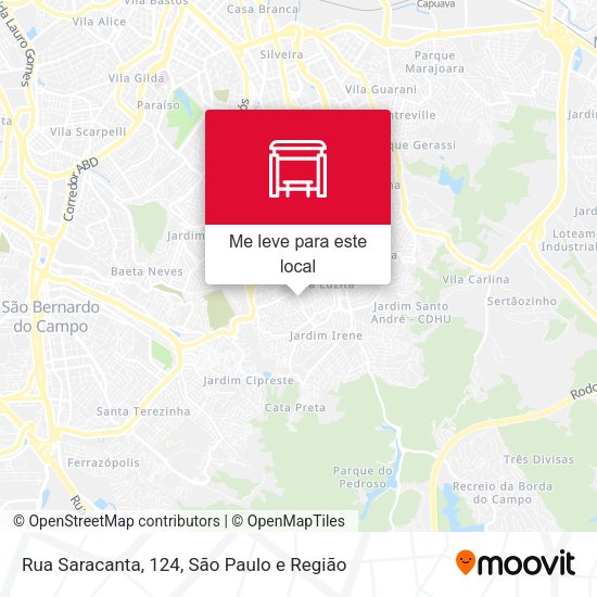 Rua Saracanta, 124 mapa