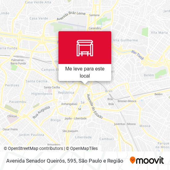 Avenida Senador Queirós, 595 mapa