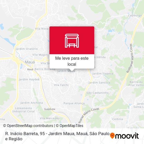 R. Inácio Barreta, 95 - Jardim Maua, Mauá mapa