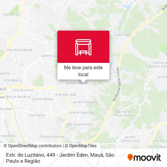 Estr. do Luzitano, 449 - Jardim Éden, Mauá mapa