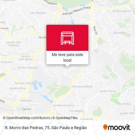 R. Morro das Pedras, 75 mapa