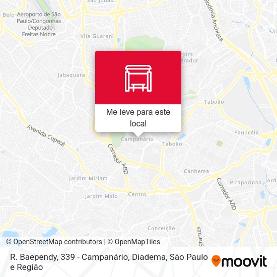 R. Baependy, 339 - Campanário, Diadema mapa