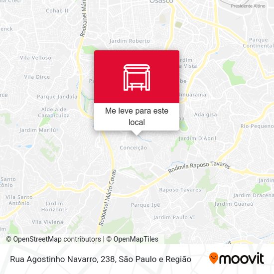 Rua Agostinho Navarro, 238 mapa
