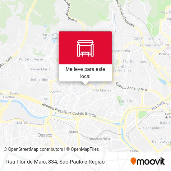 Rua Flor de Maio, 834 mapa