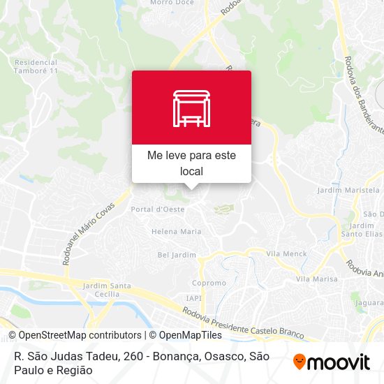 R. São Judas Tadeu, 260 - Bonança, Osasco mapa