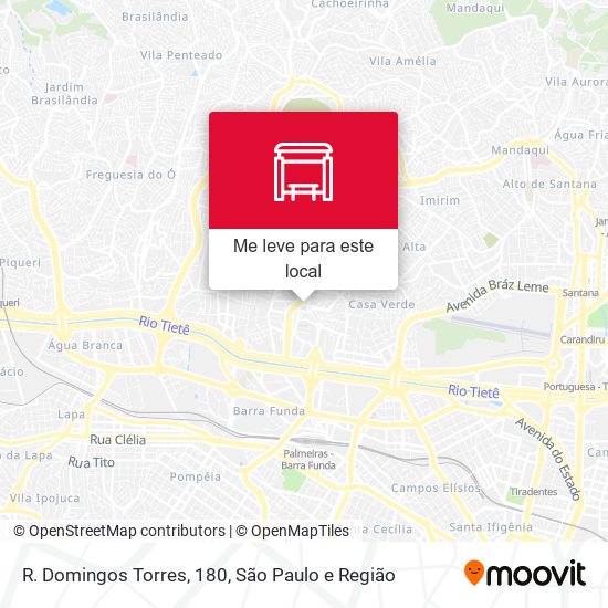 R. Domingos Torres, 180 mapa