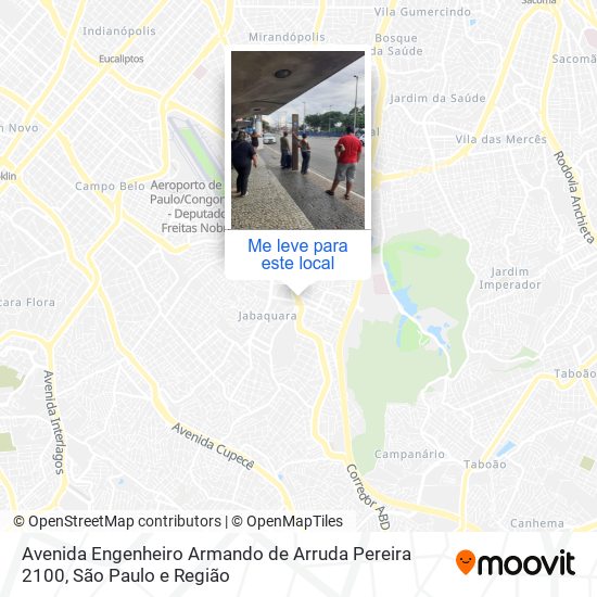 Avenida Engenheiro Armando de Arruda Pereira 2100 mapa