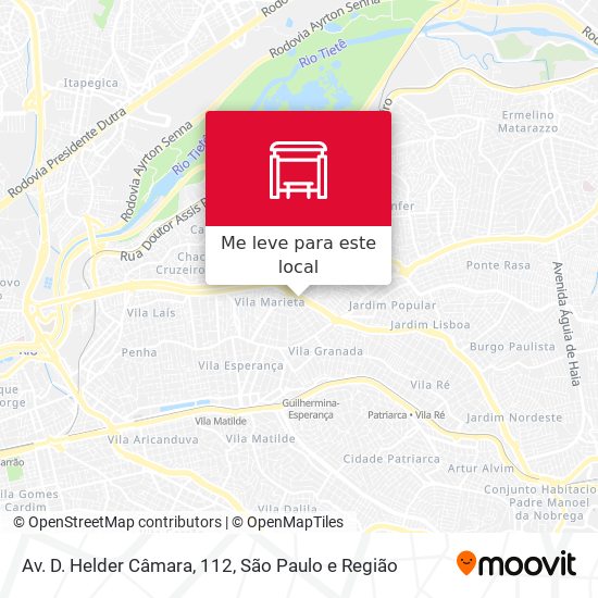 Av. D. Helder Câmara, 112 mapa