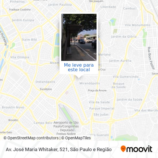 Av. José Maria Whitaker, 521 mapa