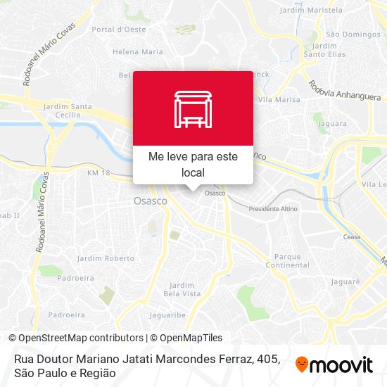 Rua Doutor Mariano Jatati Marcondes Ferraz, 405 mapa