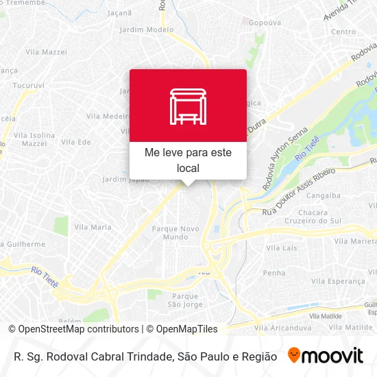 R. Sg. Rodoval Cabral Trindade mapa