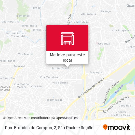 Pça. Erotides de Campos, 2 mapa
