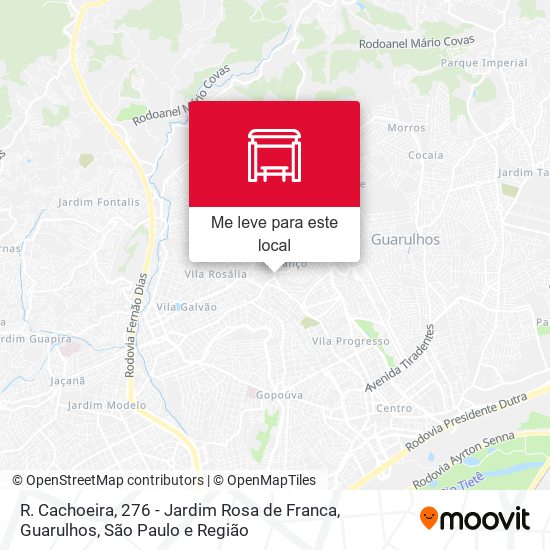 R. Cachoeira, 276 - Jardim Rosa de Franca, Guarulhos mapa