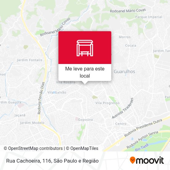Rua Cachoeira, 116 mapa