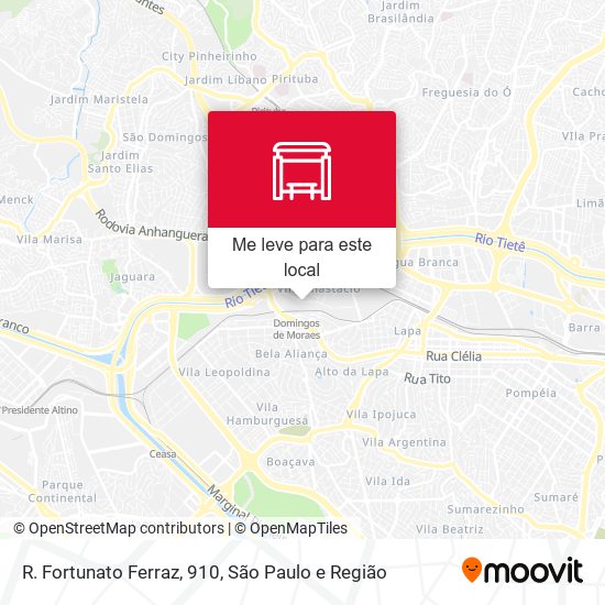 R. Fortunato Ferraz, 910 mapa