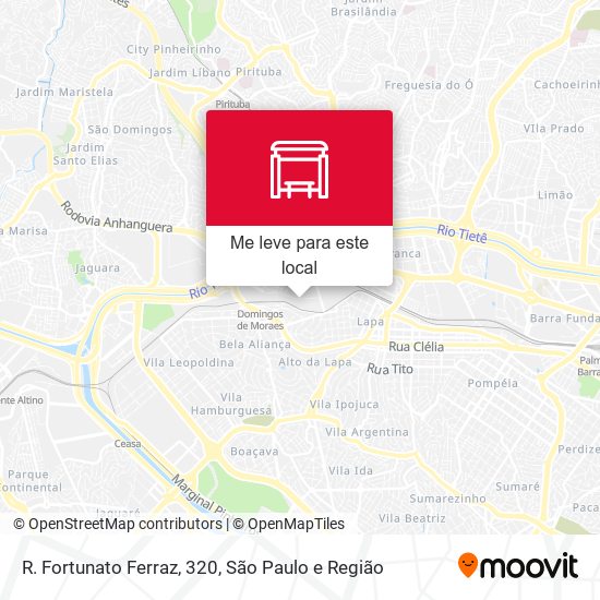R. Fortunato Ferraz, 320 mapa