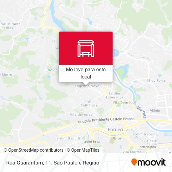 Rua Guarantam, 11 mapa