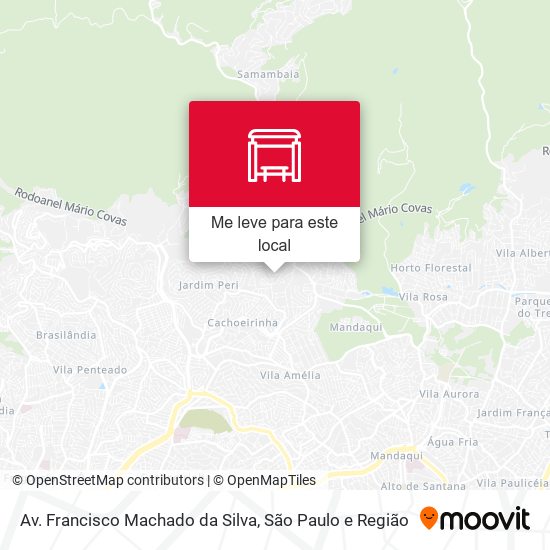 Av. Francisco Machado da Silva mapa