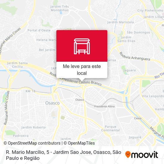 R. Mario Marcílio, 5 - Jardim Sao Jose, Osasco mapa