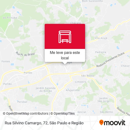 Rua Silvino Camargo, 72 mapa