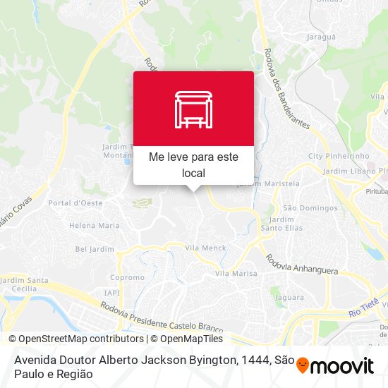 Avenida Doutor Alberto Jackson Byington, 1444 mapa