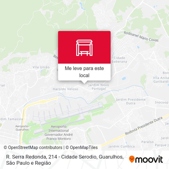 R. Serra Redonda, 214 - Cidade Serodio, Guarulhos mapa