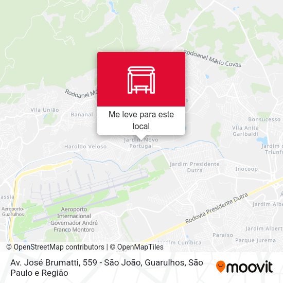 Av. José Brumatti, 559 - São João, Guarulhos mapa