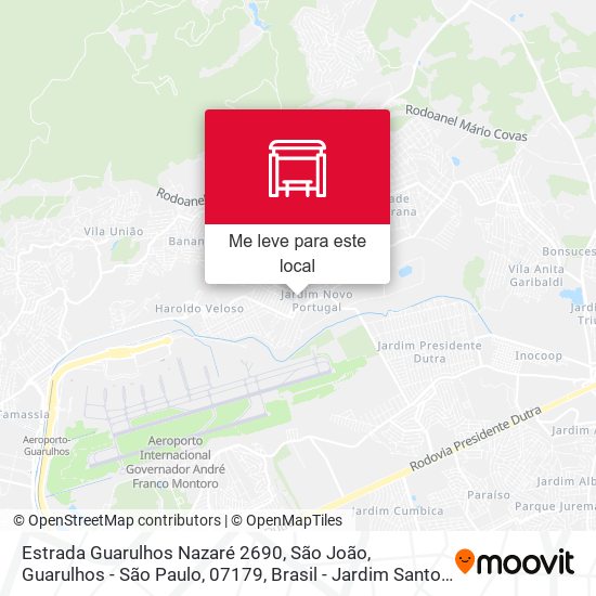 Estrada Guarulhos Nazaré 2690, São João, Guarulhos - São Paulo, 07179, Brasil - Jardim Santo Expedito, Guarulhos mapa