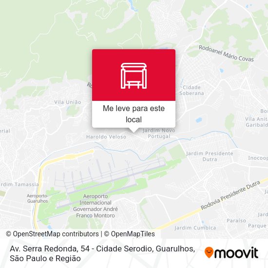 Av. Serra Redonda, 54 - Cidade Serodio, Guarulhos mapa