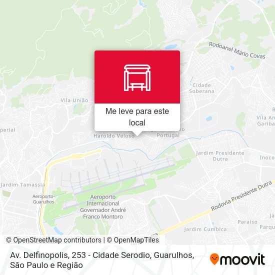 Av. Delfinopolis, 253 - Cidade Serodio, Guarulhos mapa