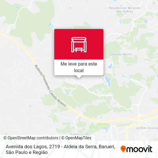Avenida dos Lagos, 2719 - Aldeia da Serra, Barueri mapa