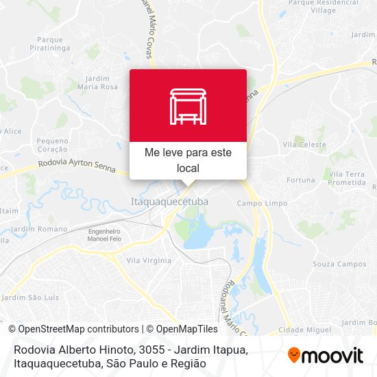 Rodovia Alberto Hinoto, 3055 - Jardim Itapua, Itaquaquecetuba mapa