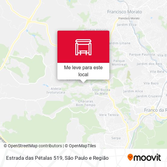 Estrada das Pétalas 519 mapa