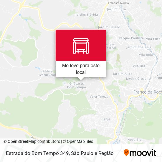 Estrada do Bom Tempo 349 mapa